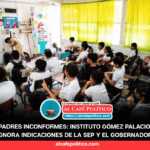 “Obligan a nuestros hijos a ir a clases”: madre reclama al Instituto Gómez Palacio por no respetar el megapuente en Durango