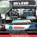 Ruta Primero de Mayo se convierte en exprés; funcionará con 20 estaciones señalizadas
