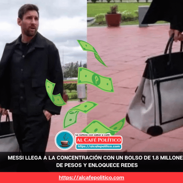Messi entra a la cancha con un Birkin…