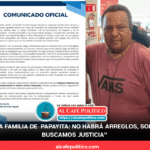 La familia de «Papayita» reitera: no habrá arreglos, solo buscamos justicia