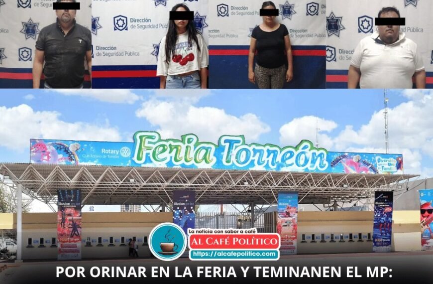 Por orinar en el estacionamiento de la Feria, acabaron detenidos tras montar a policías