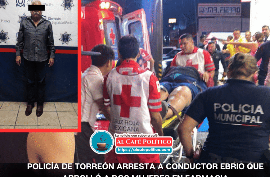 Adulto mayor ebrio  arrolla a dos mujeres frente a una farmacia en Torreón