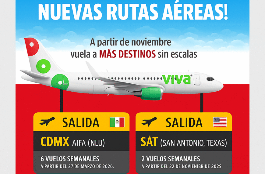 Confirman fechas para los vuelos Torreón–AIFA y Torreón–San Antonio