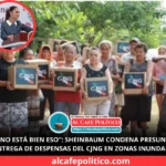 “No está bien eso”: Sheinbaum reacciona a videos del CJNG entregando ayuda en Veracruz