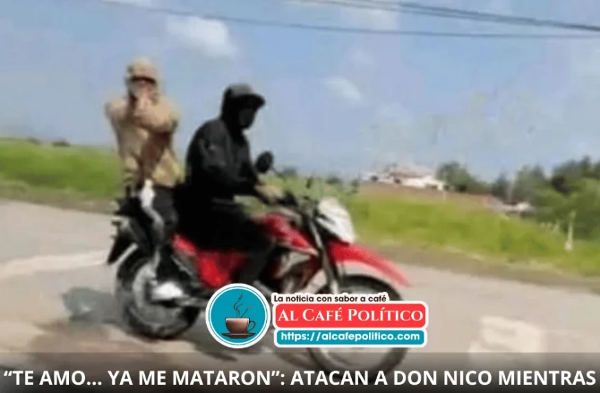 “Te amo… ya me mataron”: atacan a Don Nico al denunciar baches en un «live»