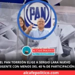 Baja participación marca elección interna del PAN Torreón: Sergio Lara se impone con solo 233 votos