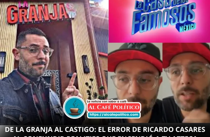 Ricardo Casares confunde La Granja VIP con La Casa de los Famosos México y desata rumores de castigo en TV Azteca