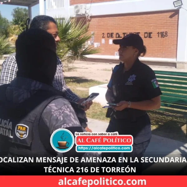Otra vez amenaza escolar en Torreón: ahora en…