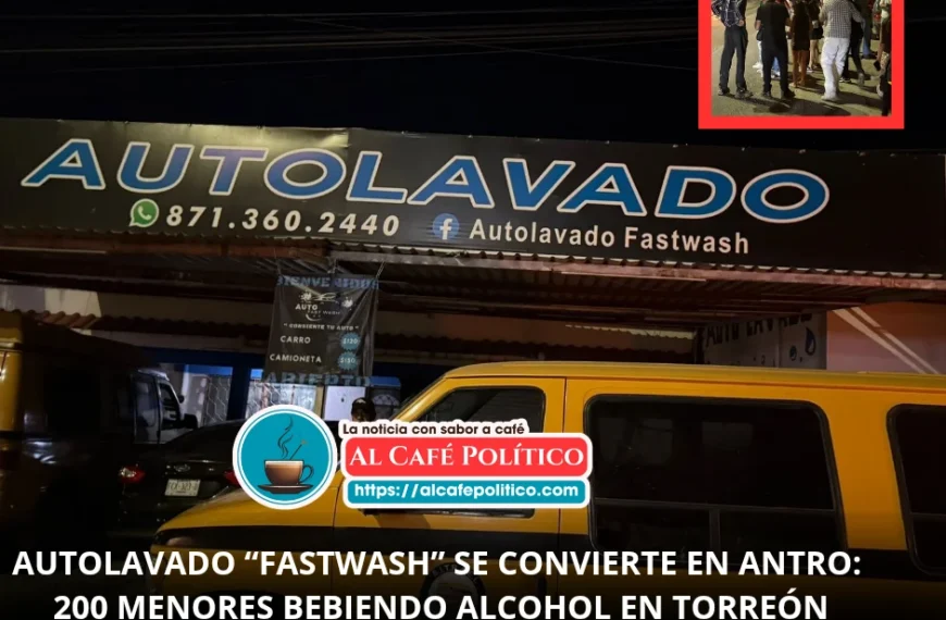 Autolavado “FastWash” se convierte en antro: 200 menores…