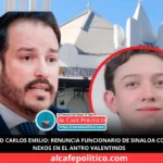 Renuncia funcionario de Sinaloa vinculado al antro lugar donde desapareció Carlos Emilio