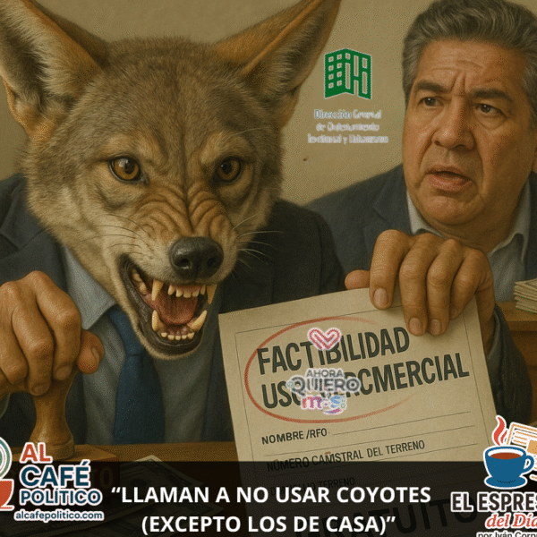 “Prohibido usar «coyotes»… excepto los de casa”