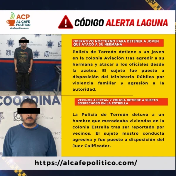 Alerta Laguna en Código: agresión en colonia Aviación&hellip;