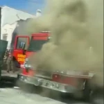 Insólito en Torreón: un camión de bomberos se incendia… y los vecinos de la Alianza lo apaga