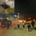 Accidente de motocicleta deja dos jóvenes lesionados por&nbsp; el aeropuerto