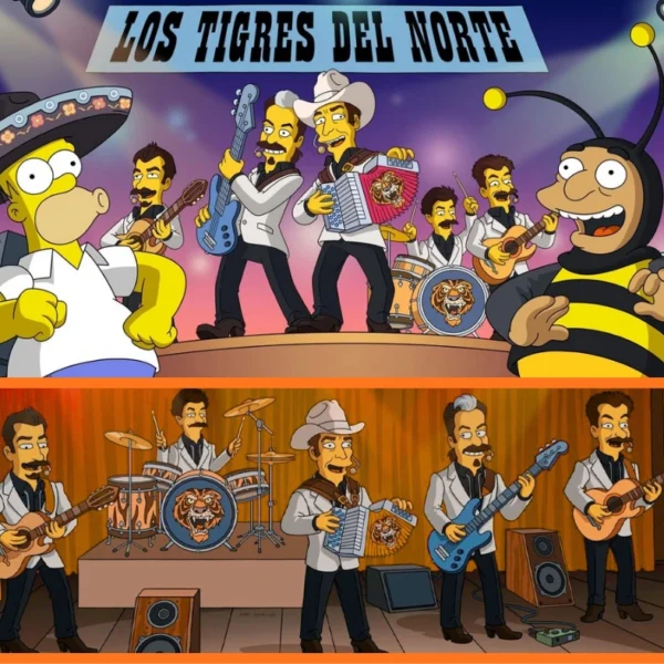 Los Tigres del Norte llegan a Los Simpson&hellip;
