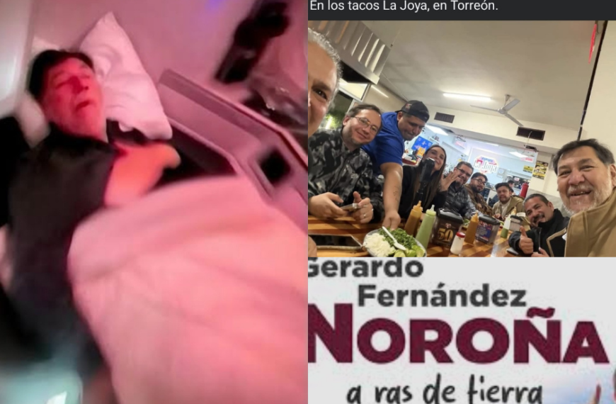 De viajes VIP europeos a tacos La Joya: Noroña hace escala en Torreón