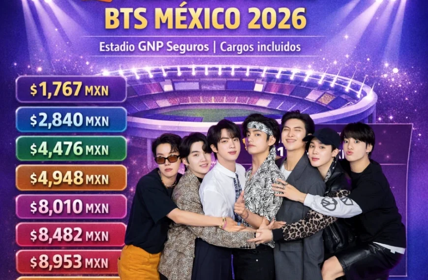 Precios oficiales de BTS en México 2026: cuánto cuestan los boletos y qué incluye el VIP