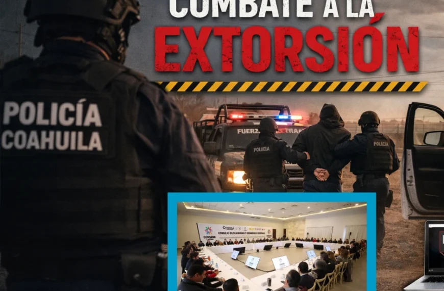 Continuarán operativos contra la extorsión en Coahuila