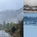 A un paso de La Laguna: ya hay nieve en Tepehuanes y hielo en carreteras de Arteaga