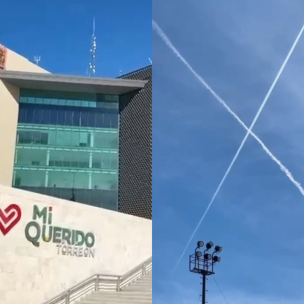 Una “X” en el cielo frente a la…
