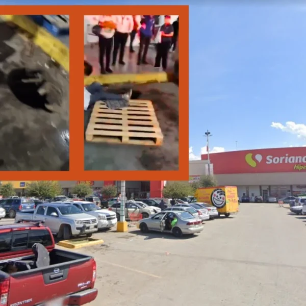 Hoyo sin acordonar en Soriana Hamburgo provoca accidente…