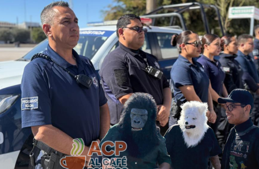 Policías resguardan a therians en Torreón