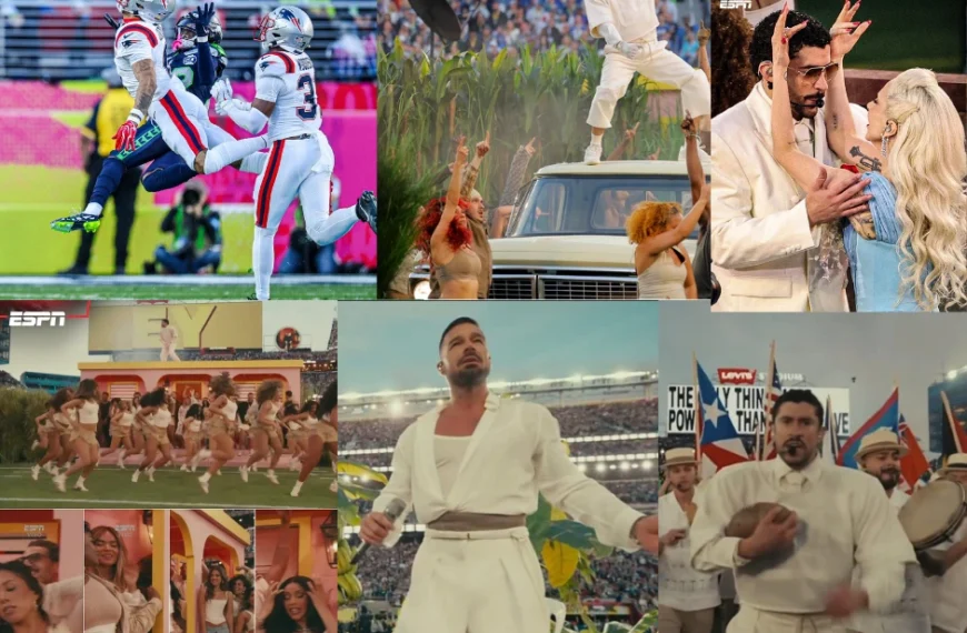 how histórico en el Super Bowl 2026: Bad Bunny acompañado de Lady Gaga y figuras latinas