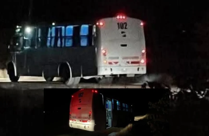 ¿Dónde están los pasajeros? Encuentran autobús vacío en la Valles–El Mante