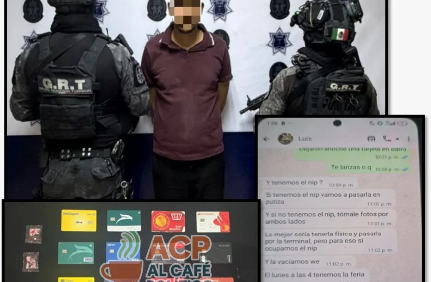 Del cobro al cajero: detienen a mesero estafador que robaba NIP en bares de Torreón
