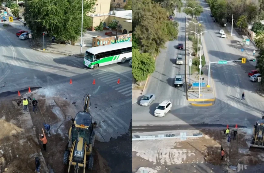 Cierre vial en la Juárez: SIMAS Torreón pide comprensión por trabajos de drenaje, cierre será de 10 días