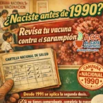 ¿Naciste antes de 1990? Esto debes saber sobre tu vacuna contra el sarampión