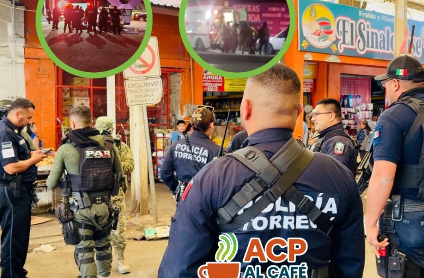 Nuevo ataque a balazos en Torreón: ahora un hombre grave dentro del Mercado Alianza