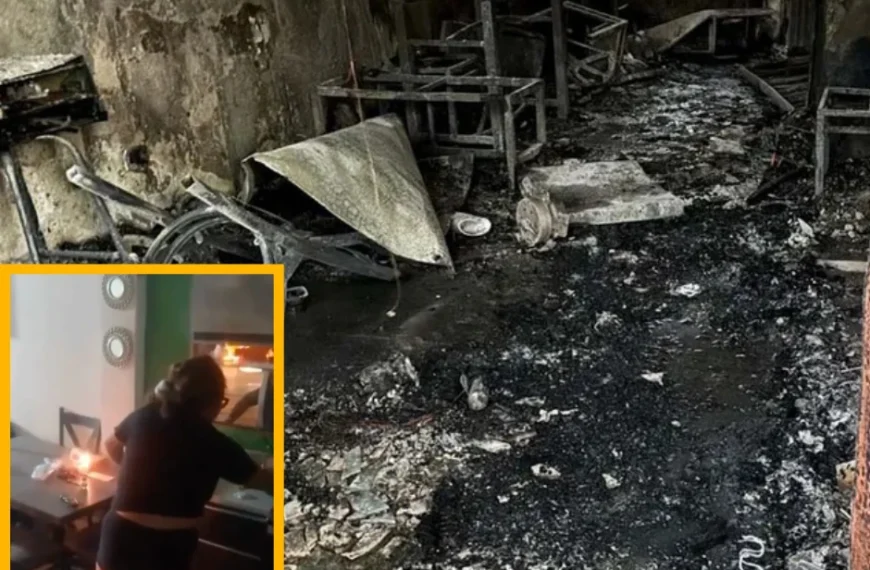 Video viral: mujer incendia vivienda tras discusión con su pareja en Torreón