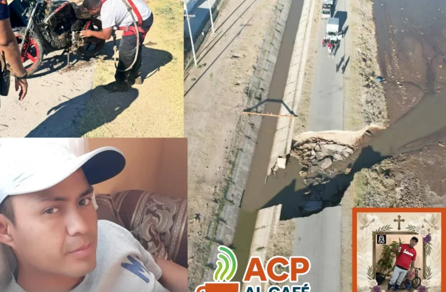 Motocilista salió rumbo al trabajo… y murió en socavón en Matamoros