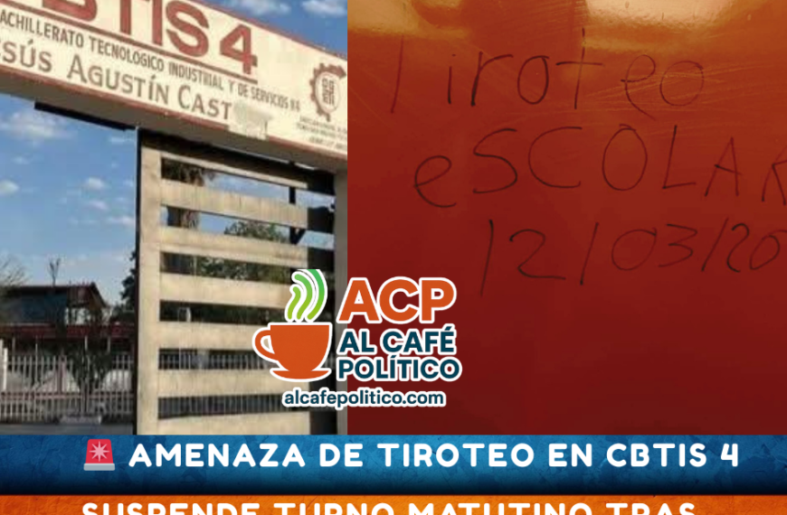 Amenaza de tiroteo en CBTIS 4 de Lerdo obliga a suspender clases; ya hay denuncia formal