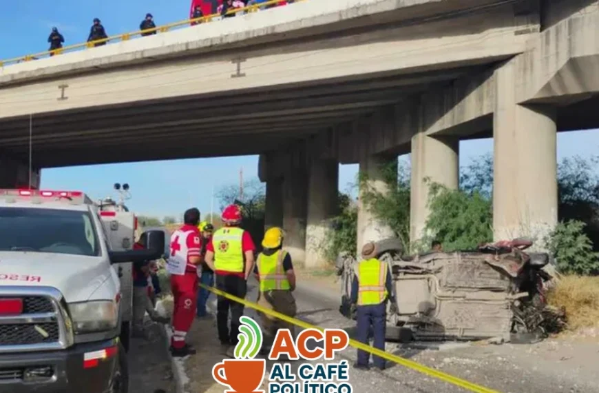 Cae camioneta en el puente El Cuije y deja lesionados de gravedad