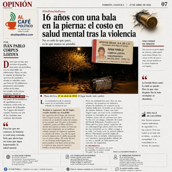 16 años con una bala en la pierna:&hellip;