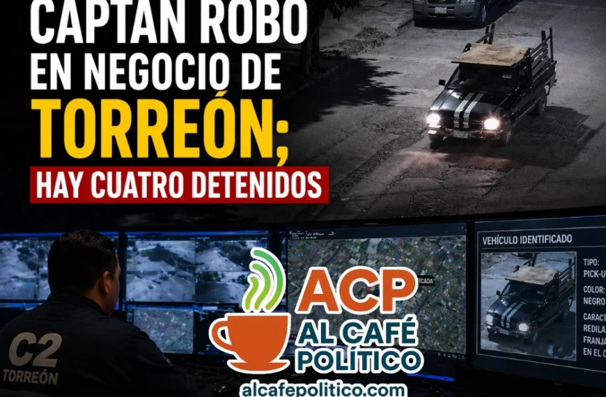 Cámaras delatan a ladrones en Torreón: caen 4 tras robo de 100 mil pesos