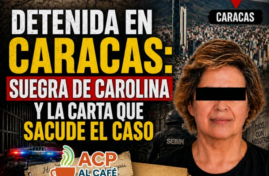 Detienen a suegra acusada de asesinato en Caracas; surge carta clave