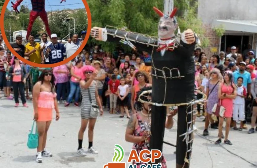 Gómez Palacio: en Trincheras, asíla tradición de vestirse de mujer en la Quema de Judas
