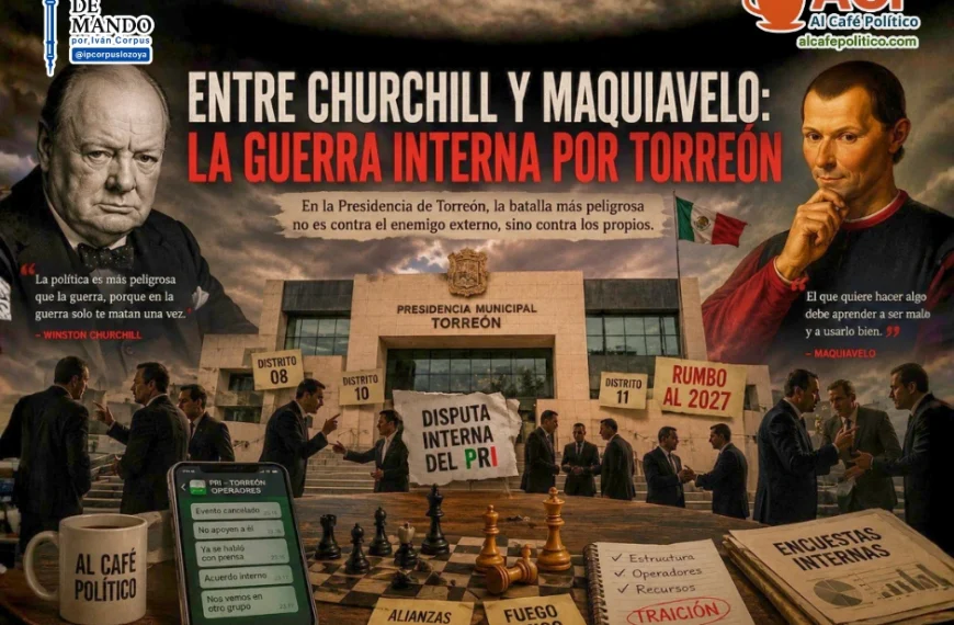Coahuila/Torreón ’26-27: “En política no existen amigos permanentes, solo intereses permanentes”