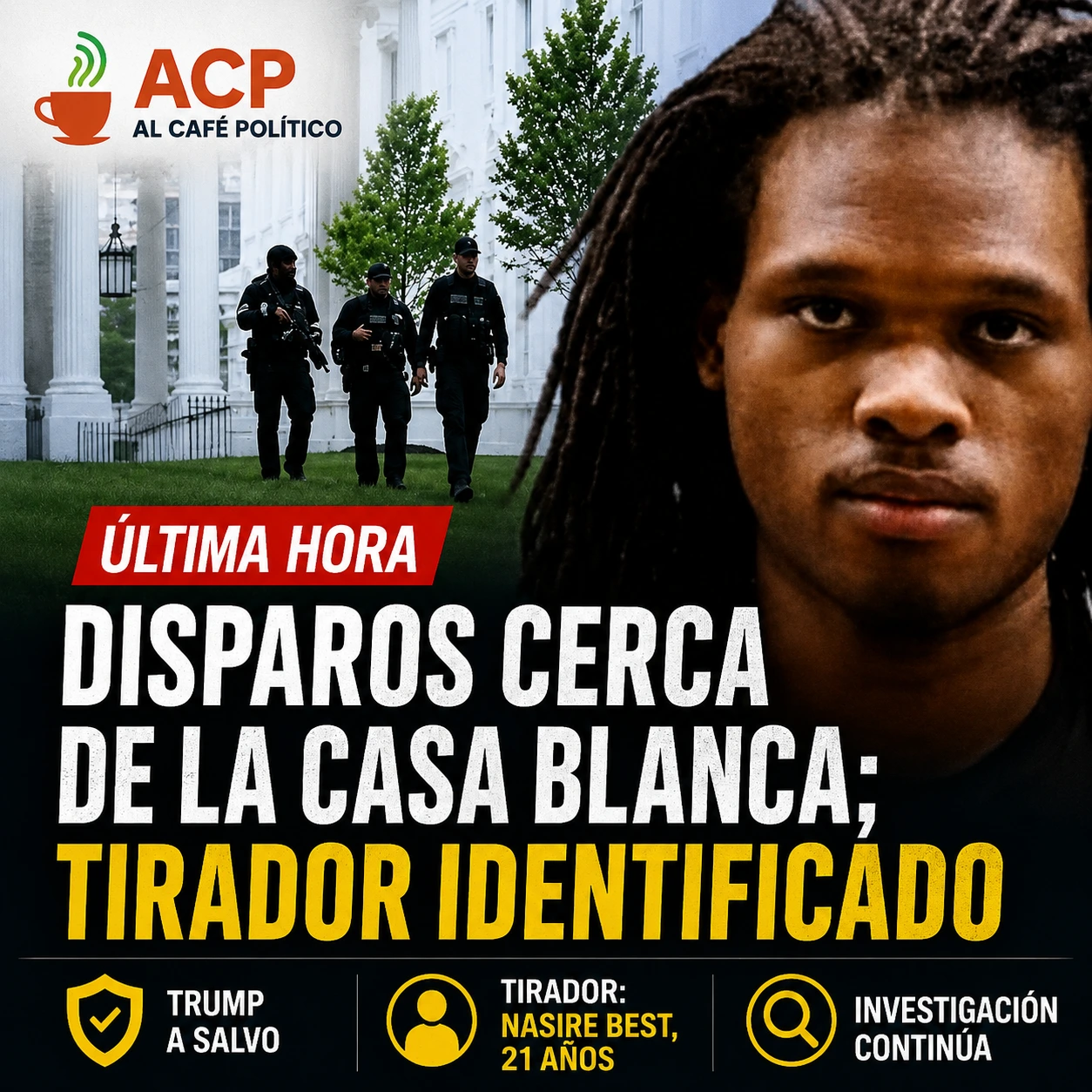 Disparos cerca de la Casa Blanca desatan operativo;&hellip;