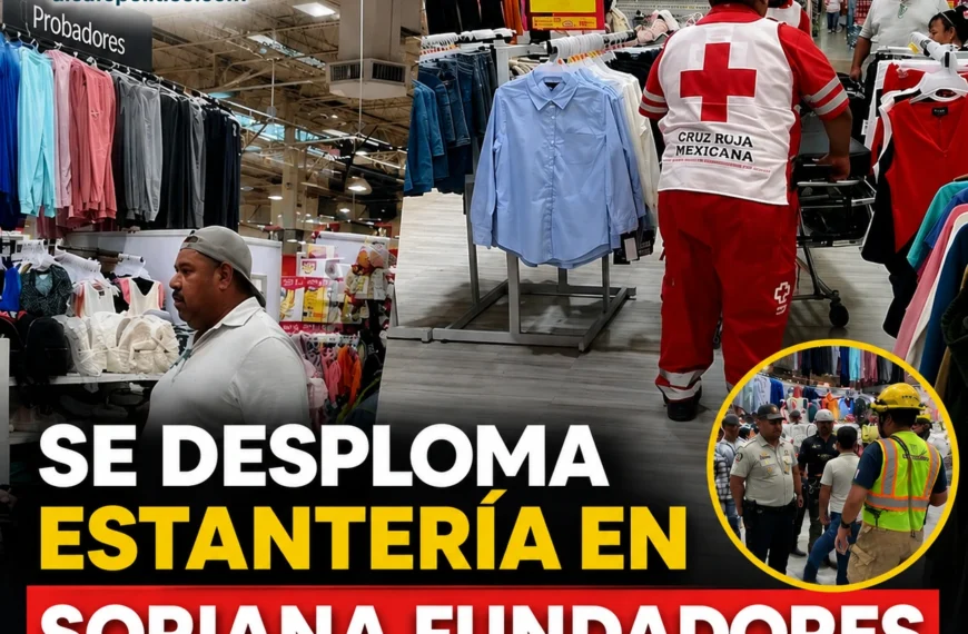 Se desploma estantería en Soriana Fundadores Torreón; reportan varios lesionados