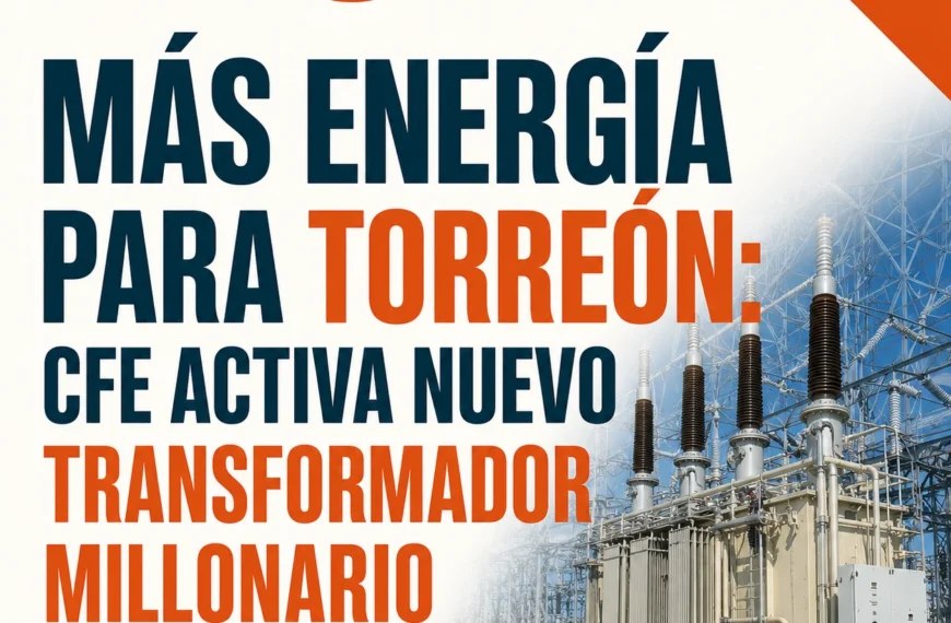 ¿Menos riesgo de fallas? CFE energiza nuevo transformador en Torreón
