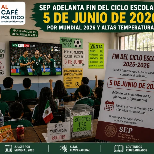 Mundial 2026 y calor extremo acortan un mes las clases en México