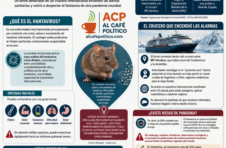 Hantavirus: el virus ligado a roedores que preocupa otra vez al mundo