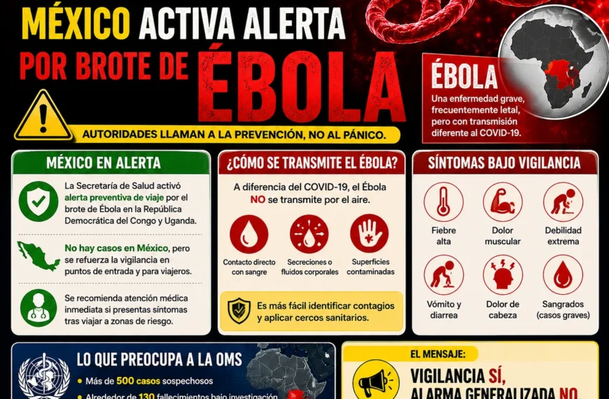 ¿Nuevo COVID? México activa alerta por brote de Ébola