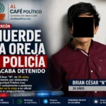 Brian “N” muerde la oreja de un oficial y acaba detenido