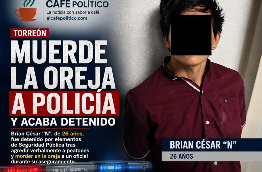 Brian “N” muerde la oreja de un oficial y acaba detenido