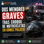 Menores de 13 y 14 años sufren lesiones de gravedad en choque de motos